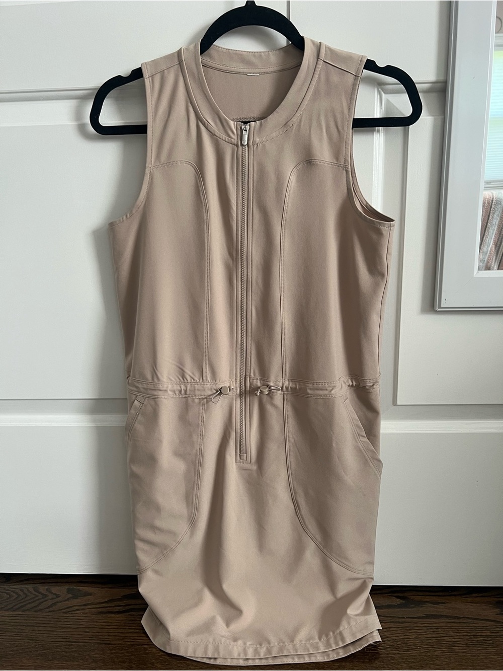 Women’s Zella Tan Athletic Dress Half Zip Size Extra Small